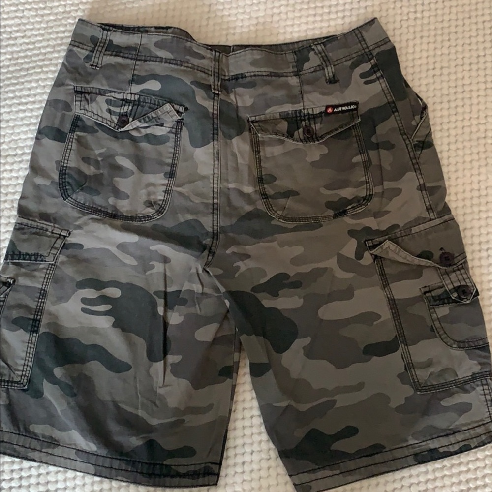 Camo cargo shorts